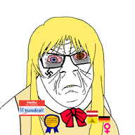 aryan award bloodshot_eyes female flag:austria flag:gadsden flag:germany gto hello_my_name_is_(sticker) libertarian literal_who meta:namefags moistpepper_(user) subvariant:female_feraljak swastika tired tundra_(user) urumi_kanzaki variant:feraljak // 1500x1500 // 129.8KB