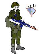 soy armor boots clothes fdl full_body glasses gun helmet looking_at_you nate nate_higgers soldier stubble text transparent_background variant:soyak // 704x960 // 2.6MB