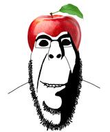 apple biting_lip closed_mouth food front_facing fruit glasses ominous smile stubble subvariant:cobson_front2 subvariant:hornyson subvariant:hornyson_front variant:cobson // 800x960 // 240.6KB