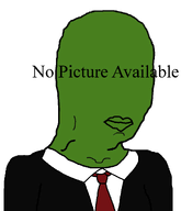 4chan 4cuck anonymous bald black_jacket clothes green_skin no_eyebrows no_eyes no_glasses no_nose red_tie suit suit_and_tie text variant:chudjak white_shirt // 1150x1342 // 33.6KB