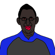 black_skin bloodshot_eyes clothes ear glasses hair jake jewish_nose kike nigger no_stubble nuvariant red_lips series:joke_soyjaks trend:jartycuck trend:slopjak variant:literally_the_jarty // 750x750 // 13.3KB