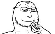 closed_mouth glasses hand smug soyjak stubble variant:wojak // 640x400 // 32.6KB