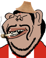asian canada chinksectoid ear flag:canada hair indian indigenous jeet lips mongoloid moustache mutt pipe slant_eyes smoke stubble subvariant:impish_amerimutt variant:impish_soyak_ears white_background // 598x750 // 97.6KB