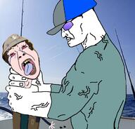 2soyjaks buff clothes fisherman fishing_rod glasses gone_fishinq hat variant:bernd variant:chudjak // 719x690 // 229.5KB