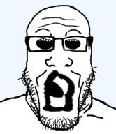 eye eye_mouth glasses mouth_eyes series:joysaks stubble two_mouths variant:markiplier_soyjak // 1035x1200 // 145.8KB