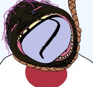 ack bloodshot_eyes brown_skin brown_troonjak crying distorted flag:japan japan japan_fucking_lost_geeeeeeeeg nigger nipfail nippedo open_mouth purple_hair rope slopjak suicide tongue variant:bernd // 768x719 // 213.1KB