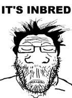 closed_eyes glasses hair inbred its_over retard retarded stubble text variant:markiplier_soyjak // 587x800 // 22.4KB