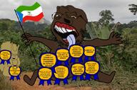 2soyjaks africa award black_skin equatorial_guinea flag:equatorial_guinea meta:tagme nigger red_lips slopjak squirrel subvariant:feralsquirrel tree variant:feraljak variant:gapejak yellow_sclera // 681x450 // 299.6KB