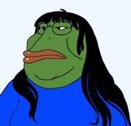 angry animal bbw female frog glasses long_hair mutt_lips pepe subvariant:mariana variant:meximutt // 888x849 // 18.8KB