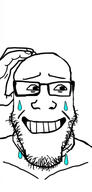 bald glasses nervous smile stubble sweating variant:markiplier_soyjak // 1284x2677 // 288.3KB