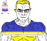 2soyjaks arm buff clothes flag:ukraine full_head glasses hair hand hanging leg rope soyjak suicide text tranny ukraine variant:bernd variant:chudjak wikipedia yellow_hair // 928x814 // 110.8KB