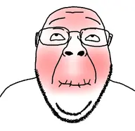 bald glasses holding_breath holding_laughter looking_up red_face stubble variant:bernd white_background white_skin // 1160x1125 // 317.5KB