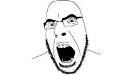 beard bottle brown_hair closed_mouth clothes eating glasses horse irl_background open_mouth soy soyjak soylent stubble talking variant:cobson vaush video white_skin // 1920x1080, 47.7s // 6.1MB