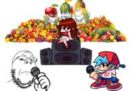 4soyjaks angry animated apple are_you_soying_what_im_soying banana boyfriend_(friday_night_funkin') closed_mouth clothes cucumber dance fnf_pedo food friday_night_funkin' fruit girlfriend_(friday_night_funkin') glasses hair hat helmet holding_object melon microphone pineapple smile smug soyjak stubble subvariant:soyak_(smug) subvariant:wholesome_soyjak variant:gapejak variant:markiplier_soyjak variant:soyak video_game // 960x663 // 3.6MB