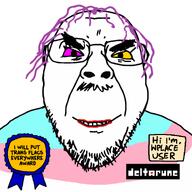 award deltarune hair purple_hair spamton tranny transgender_flag variant:bernd video_game wplace // 1500x1500 // 354.7KB