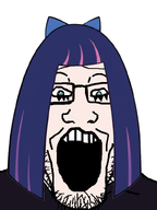 makeup panty_&_stocking_with_garterbelt purple_hair variant:markiplier_soyjak // 600x800 // 156.1KB