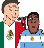 argensimian argentina argentinian castizo castizo_futirism castizowaffen chimpanzee flag:argentina flag:mexico flag:peru mexico peru peruchango peruvian soyjak variant:markiplier_soyjak wojak // 1318x1425 // 575.7KB