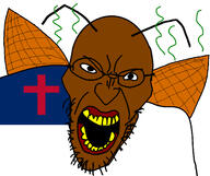 angry christianity christroach country flag flag:christianity glasses niggergod open_mouth roach soyjak stubble variant:angry_soyjak // 1600x1340 // 852.0KB