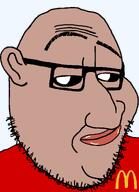 amerimutt clothes ear mcdonalds mutt mutt_lips red_lips red_shirt tan_skin variant:smugjak // 850x1175 // 28.5KB