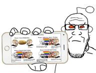 2soyjaks angry anime antenna arm bloodshot_eyes closed_mouth crying flag fortnite furry gay gigachad glasses hand holding_object holding_phone mask no_pupils nordic_chad open_mouth orange_eyes orange_sclera phone potato reddit soyjak stubble subvariant:phoneplier subvariant:phoneplier_horizontal variant:cryboy_soyjak variant:markiplier_soyjak variant:soyak wordswordswords // 2602x1980 // 1.6MB