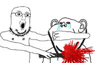 ack bald beard blood bloodshot_eyes closed_mouth dead ear execution glasses gore isis knife open_mouth series:norwegian_takes_revenge_on_swedejak_for_throwing_poop_at_his_wife stubble variant:impish_soyak_ears variant:norwegian white_skin // 908x611 // 188.9KB