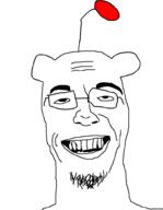 antenna glasses open_mouth reddit redditard soyjak stubble variant:branniejak // 777x1000 // 9.2KB