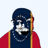 angry christianity flag flag:mississippi flower glasses god hair looking_at_you magnolia mississippi mustache open_mouth plant soyjak star_(symbol) state stubble teeth text transparent_background united_states variant:feraljak // 1500x1500 // 149.7KB