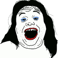 animated hair long_hair makeup open_mouth soyjak stubble talking variant:alicia // 620x687 // 43.1KB