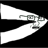 animated arrow glasses greentext scared soyjak strobe subvariant:soyak_(concerned) variant:soyak // 429x402 // 10.6KB