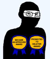 approver approver-plus-del artist:crimsonvoidhydra1488 award balaclava deletor glasses smug text variant:soyak warrior-z_(user) // 508x600 // 16.2KB