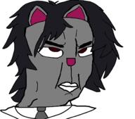 animal chud closed_mouth clothes ear eluca furry grey_hair hair porcupine pretty_blood rolling_eyes soyjak variant:chudjak // 450x397 // 46.5KB