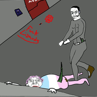 2soyjaks american_history_x belt blood brains crayon crying curb_stomp dead drawing epilepsy_warning glasses gore headset jumpsuit lizard pink_hair poop shoe space_station_13 staff_assistant stomp swastika tail tranny variant:bernd variant:chudjak // 640x513 // 52.2KB