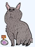 buck_teeth bunny_ears carrot cute disgusted fluffy frown fur grey_skin paw plate pout puppy_eyes purple quote rabbit sad sign sitting slice snout subvariant:büninjaak transparent_background variant:impish_soyak_ears wooden // 1080x1440 // 549.1KB