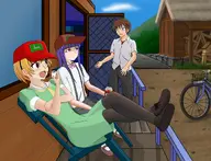 anime bike duff furude_rika higurashi houjou_satoko maebara_keiichi meta:not_oc nas:sneed satoko sneed sneed's_feed_and_seed the_simpsons tranime_girl // 1200x920 // 754.4KB