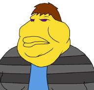 brown_hair closed_mouth darkar hair mexico no_nose soyjak variant:meximutt vete_a_la_versh violet_eyes yellow yellow_skin // 888x849 // 34.8KB