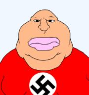 angry closed_mouth fat front_facing lips nazism obese soyjak subvariant:meximutt_front3 swastika template trend:aryan variant:meximutt white_skin // 795x849 // 33.6KB