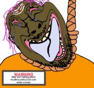 brown_troonjak forehead_mark hanging hindu meta:tagme orange_shirt pajeet smile warning // 768x719 // 39.1KB