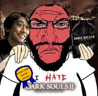 asian beard clothes dark_souls dark_souls_2 dark_souls_2_scholar_of_the_first_sin eyebrows frown game glasses hair hand hand_on_shoulder holding_object red_eyes red_skin smile subvariant:science_lover suit variant:markiplier_soyjak video_game white_shirt white_skin yellow_skin // 1360x1342 // 809.1KB