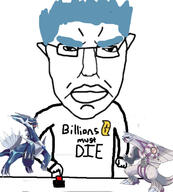 angry blue_hair button closed_mouth cyrus dialga ear glasses hair millions_must_die palkia pokemon pokemon_dppt sinnoh soyjak subvariant:pol_face team_galactic variant:chudjak // 1125x1245 // 200.4KB