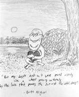 divine_comedy drawing drawn_background landscape outside quote smile traditional_media variant:gapejak wholesome // 1909x2313 // 1.3MB