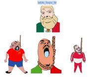 4soyjaks aryan countrywar crying flag:italy flag:mexico flag:poland glasses godtoko hanging italy mcdonalds mexico poland satoko_houjou(namefag) subvariant:ackmutt tongue variant:bernd variant:chudjak variant:cobson variant:hydejak // 3000x2445 // 1.1MB