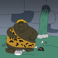 ack ancient brown_skin caveman crushed fallen fat flowing meta:not_oc meta:tagme museum nusoi river rock rocks series:nusoi_neanderthal_adventures sewer stone subvariant:hunky_twink_sex_machine variant:alicia wearing_hide wearing_leaf // 2000x2000 // 110.2KB