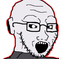 alien anime black_sclera dragon_ball dragon_ball_super glasses grey_alien jiren open_mouth soyjak stubble variant:soyak white_pupils // 644x800 // 56.1KB