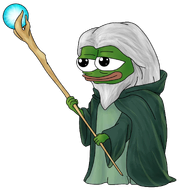 amphibian animal beard closed_mouth clothes frog full_body green_skin grey_hair hair holding_object holding_wand lips nas nas:pepe pepe pepe_the_frog robe subnas:apu transparent_background wand wizard // 1301x1355 // 820.1KB