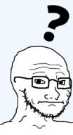 closed_mouth glasses looking_at_you neutral nose question_mark soyjak stubble thinking variant:soyak variant:wojak wojak // 627x1153 // 16.0KB