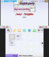 3ds_theme banner glasses nintendo_3ds text theme variant:markiplier_soyjak white_skin // 412x480 // 105.3KB