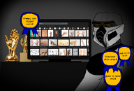 award black_skin dark_background google green_eyes half_body hand meta:namefags monitor scar subvariant:perceptive_chud tagme_character_name trevor_(user) trevor_fantasizes_about_raping_cats trevor_fantasizes_about_raping_dogs trevor_is_a_giant_fucking_nigger_from_lesotho trevor_is_a_valid_transgender trophy variant:chudjak yellow_sclera // 1029x699 // 288.2KB