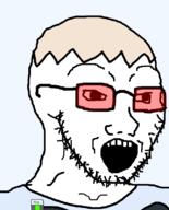 mark open_mouth red_hair soyjak_blog tinted_glasses variant:soyak // 644x800 // 46.1KB