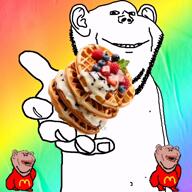 alien amerimutt angry animal animated ass banjo_kazooie colorful distorted dog eating goyslop gun hamburger janny licking_lips meta:tagme mobility_scooter mutt pancake pointing pointing_at_viewer punisher_face rice subvariant:euromutt subvariant:feralsquirrel subvariant:impish_amerimutt subvariant:wholesome_soyjak tiktok twerk variant:feraljak variant:gapejak variant:impish_soyak_ears variant:israeli_soyjak variant:markiplier_soyjak video waffles // 1080x1080, 14s // 7.2MB