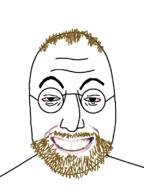 balding beard coomer glasses grin orange_hair smile variant:unknown // 600x800 // 30.3KB